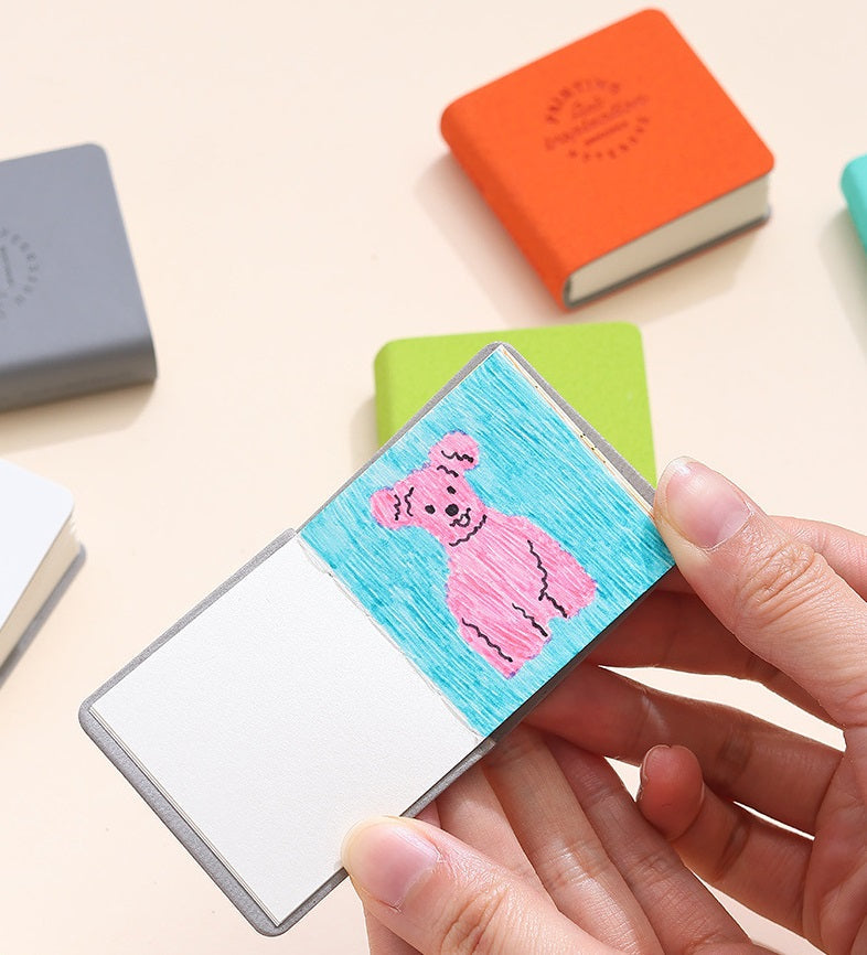 LANGUO Mini Pocket PU Sketchbook Drawing Notebook 15 Pack