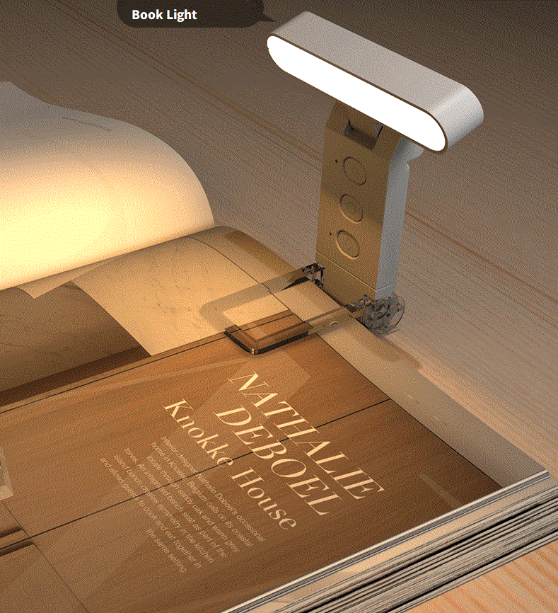 USB Rechargeable Book Light for Reading