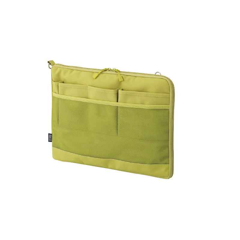 LIHIT LAB A-7681 Laptop Sleeve Horizontal A4 Yellow Green