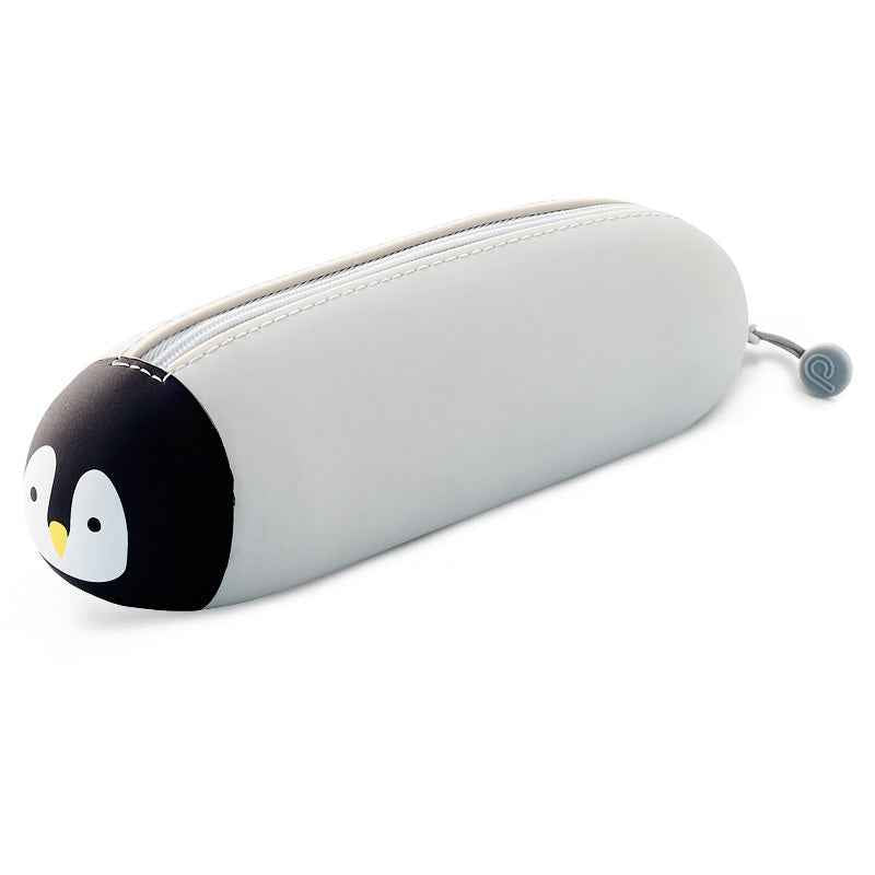 LIHITLAB PuniLabo Lying Pen Pouch Zipper Pen Case Penguin