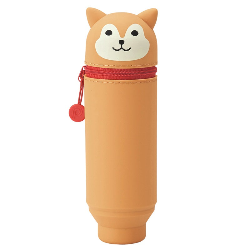 LIHITLAB PuniLabo Stand Up Pen Case Holder A-7712 Shiba Dog