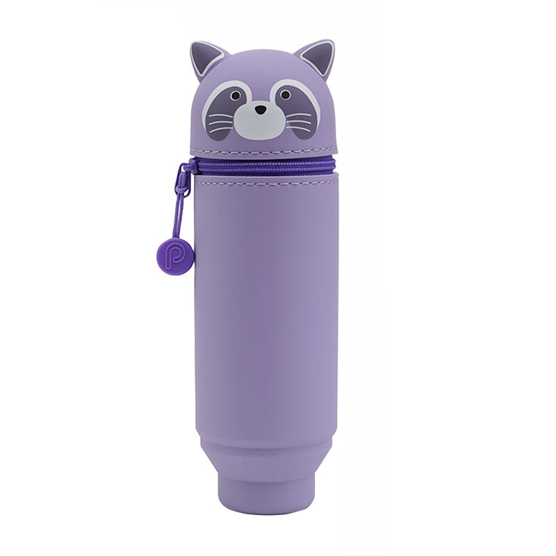 LIHITLAB PuniLabo Stand Up Pen Case Holder A-7712 Raccoon
