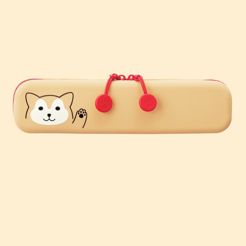 LIHITLAB PuniLabo Slim Zipper Pen Pouch A-7717 Shiba Dog