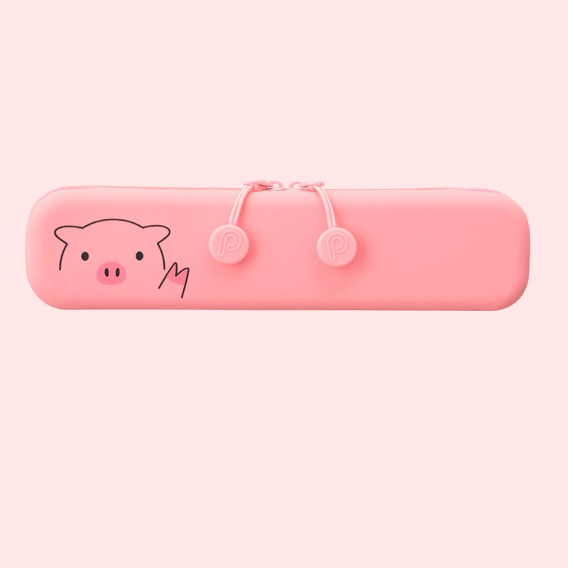 LIHITLAB PuniLabo Slim Zipper Pen Pouch A-7717 Pig