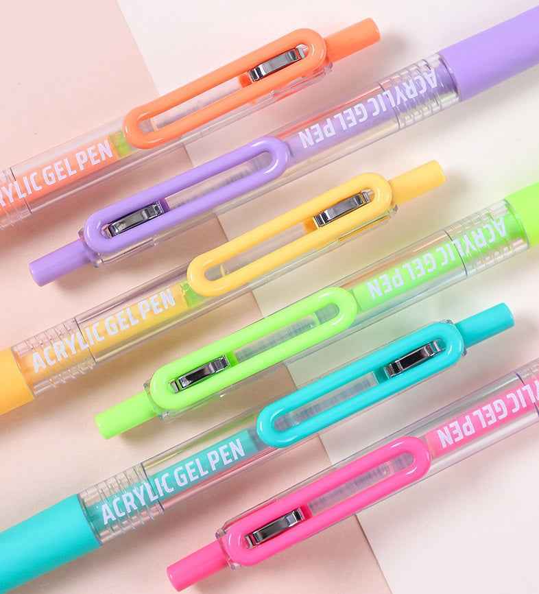 Languo 54 Colors Retractable Gel Pens 0.7mm for Coloring Drawing
