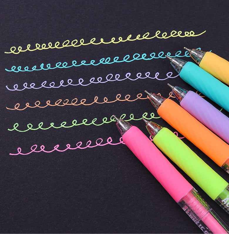 Languo 54 Colors Retractable Gel Pens 0.7mm for Coloring Drawing