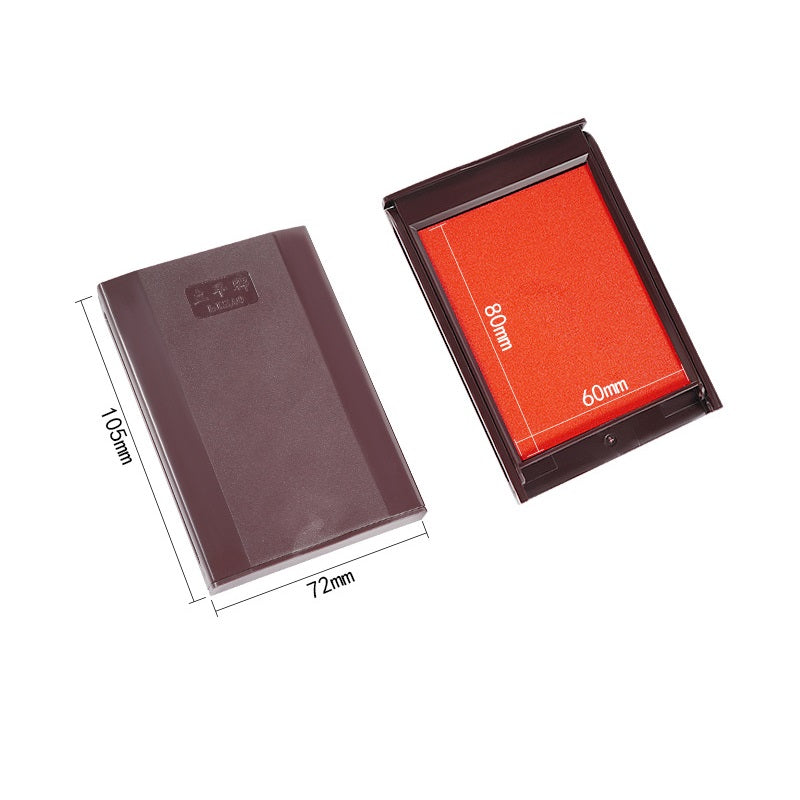Large Black/Blue/Red Stamp Ink Pad 80x60mm/120x90mm Red 80x60mm
