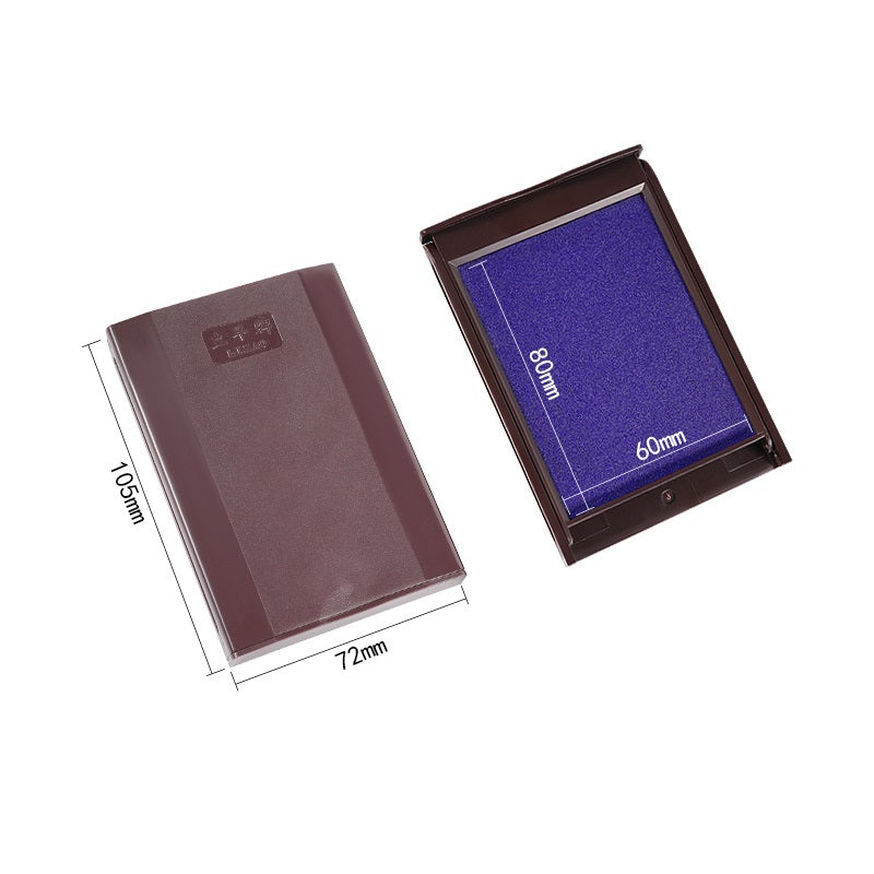 Large Black/Blue/Red Stamp Ink Pad 80x60mm/120x90mm Blue 80x60mm