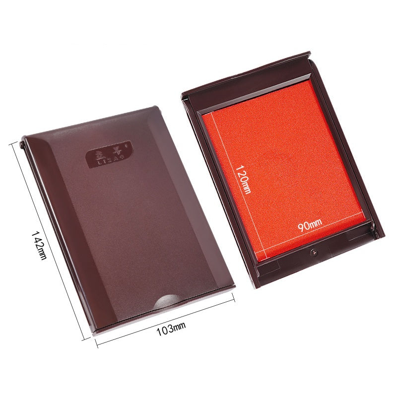 Large Black/Blue/Red Stamp Ink Pad 80x60mm/120x90mm Red 120x90mm