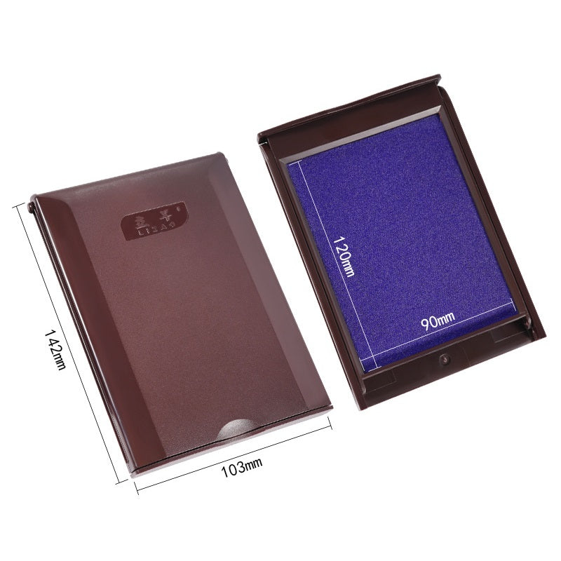 Large Black/Blue/Red Stamp Ink Pad 80x60mm/120x90mm Blue 120x90mm
