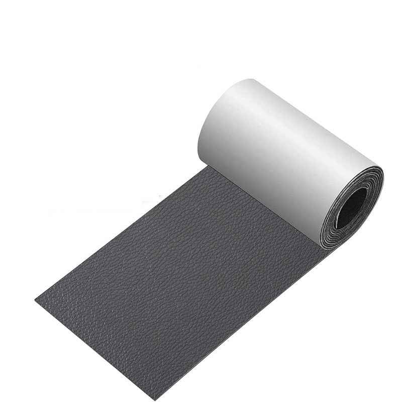Leather Repair Patch for Furniture - Self Adhesive 3x60 Inch,2 Rolls Dark Grey
