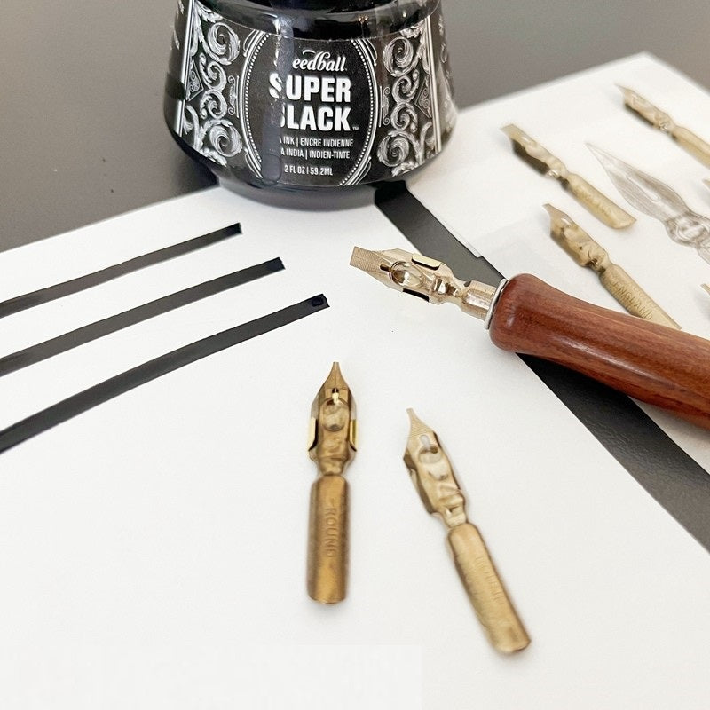 Leonardt Manuscript Dip Pen Nibs (Pack of 10 Sizes)