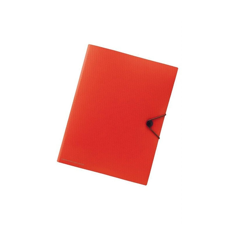 Lihit Lab Carrying Document Smart Fit A4 File Folder 6 Pocket Orange