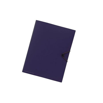 Lihit Lab Carrying Document Smart Fit A4 File Folder 6 Pocket Navy