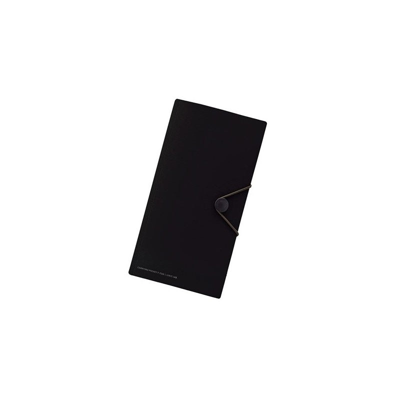 Lihit Lab Japan Carrying Pocket Travel Passport Holder Black