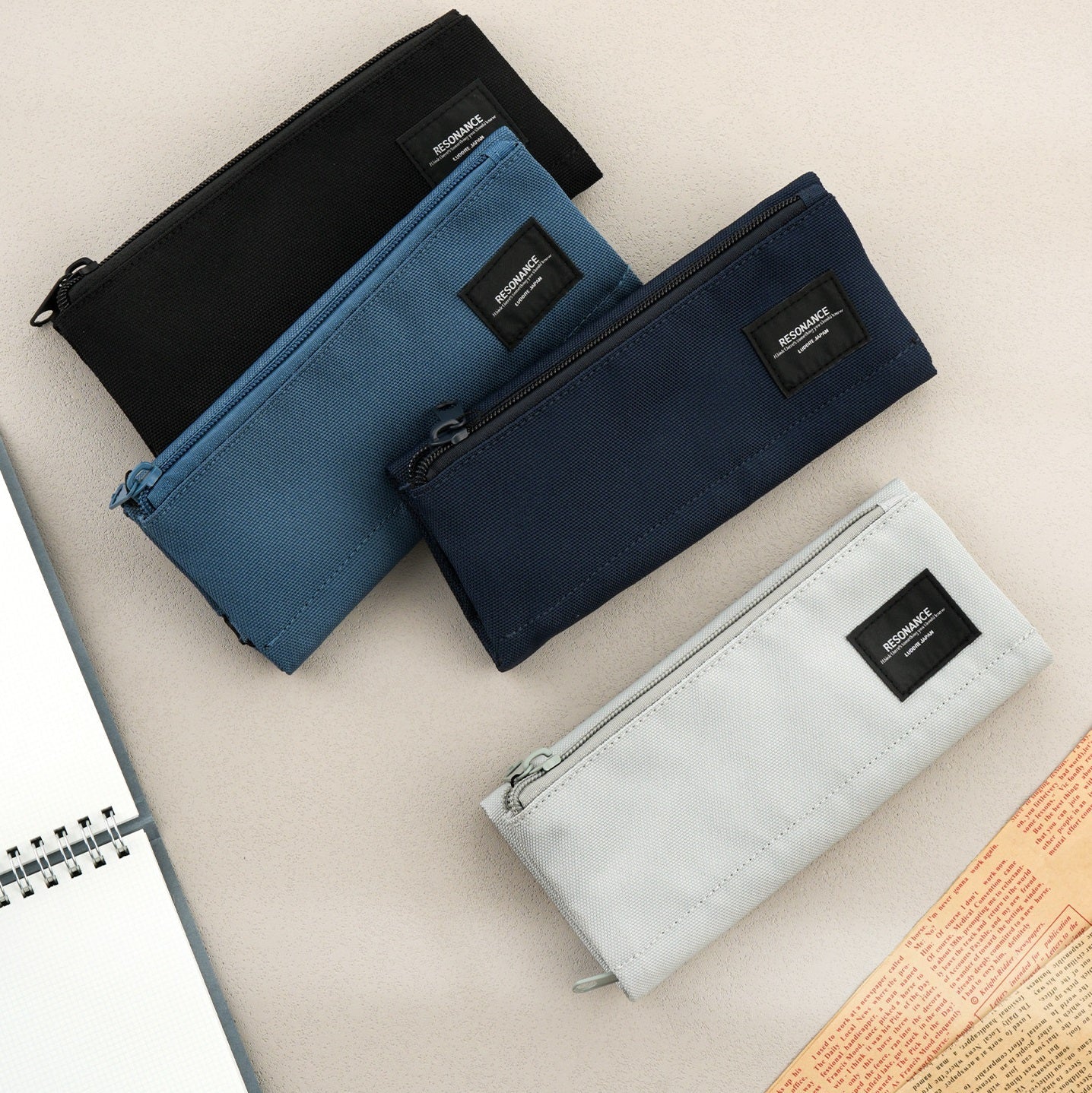 Luddite Resonance Tri-Fold Polyester Pen Case