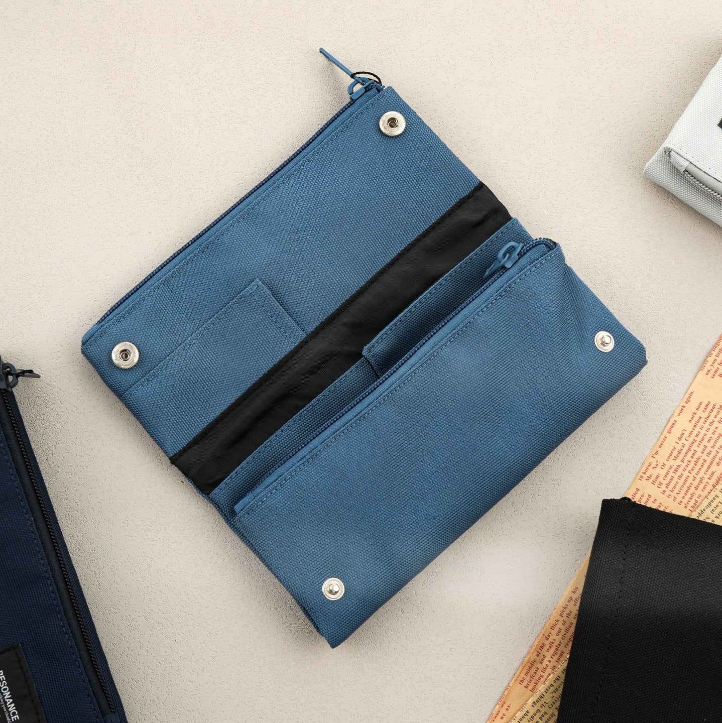 Luddite Resonance Tri-Fold Polyester Pen Case
