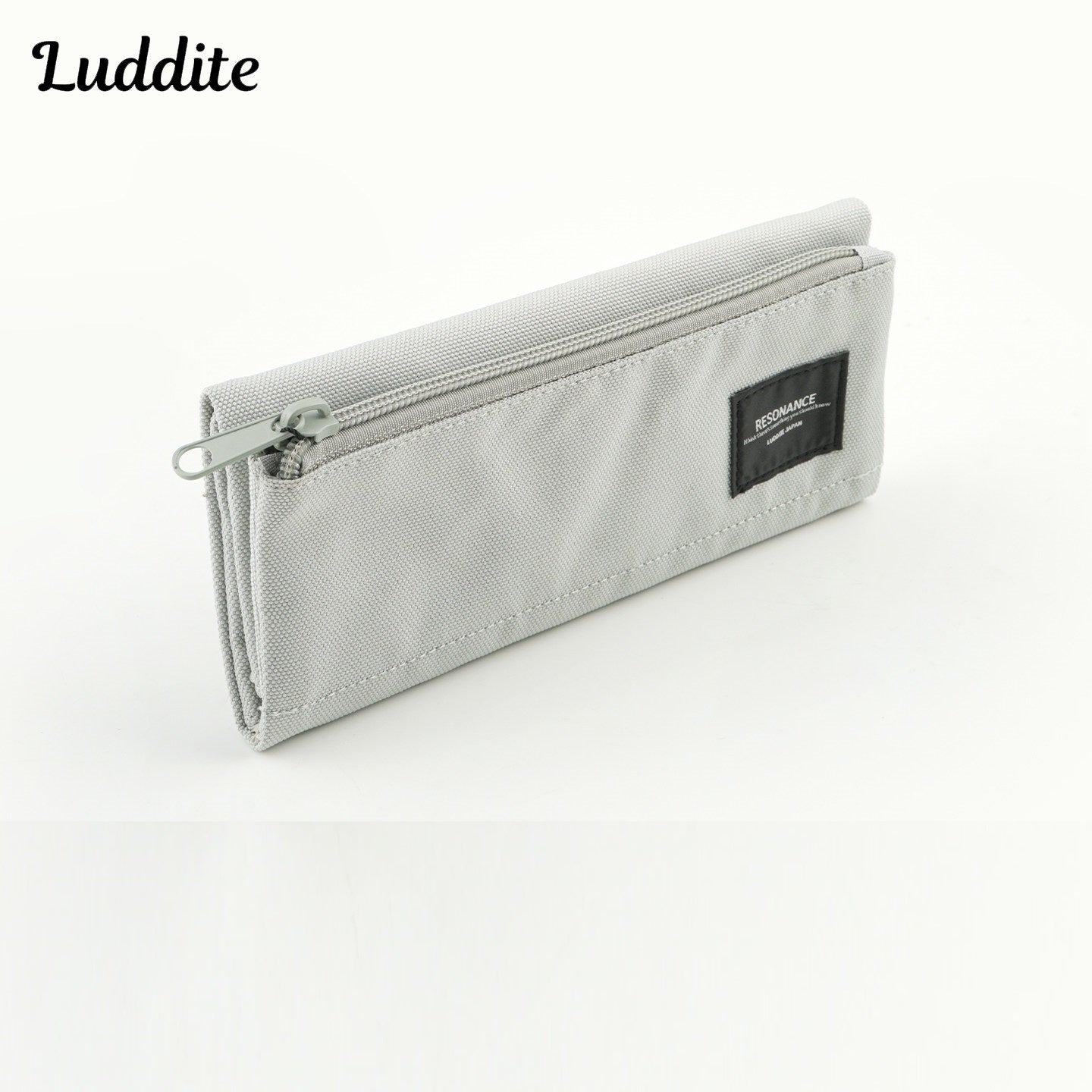 Luddite Resonance Tri-Fold Polyester Pen Case Grey