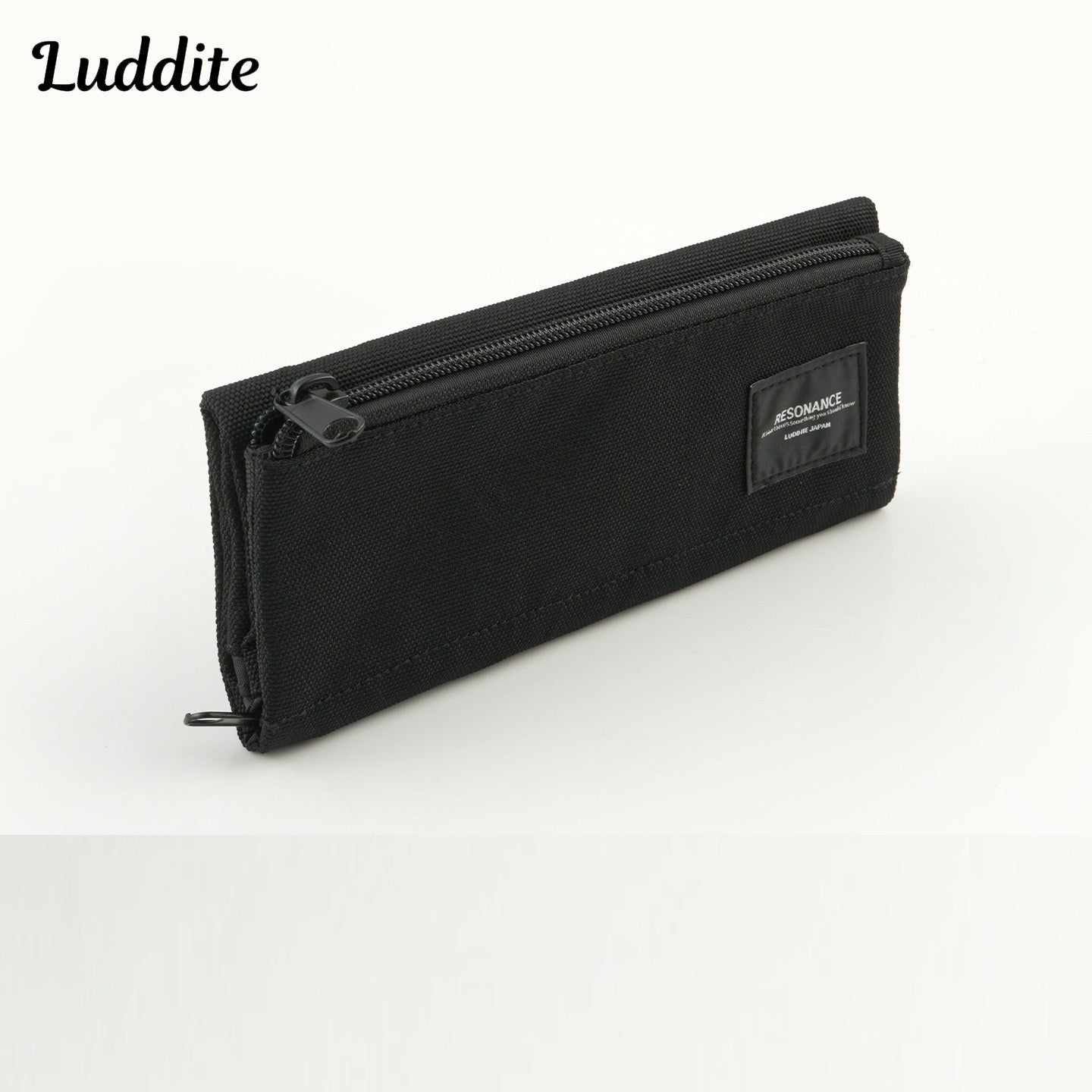 Luddite Resonance Tri-Fold Polyester Pen Case Black
