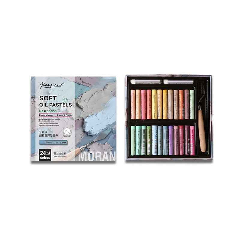 GIORGIONE Soft Oil Pastels for Artistis,24/36/48 Morandi Color 24 Color