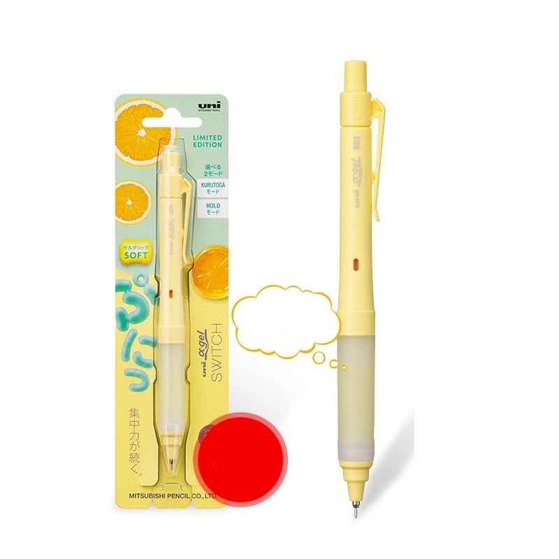 Uni KURU TOGA Alpha Gel Switch Mechanical Pencil - Gummy Orange