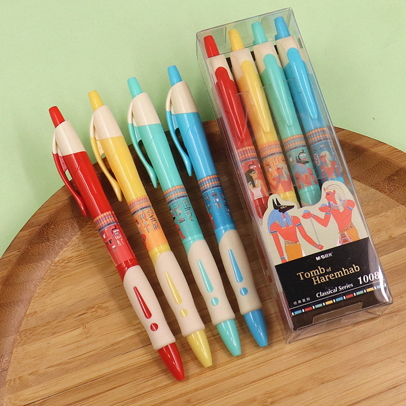 M&G Ancient Egyptian Murals Click Gel Pen 8 Pack