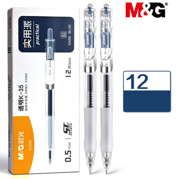 M&G Medical Gel Pen Ink Dark Blue,0.5mm,for Doctors & Nurses (12-Pack)