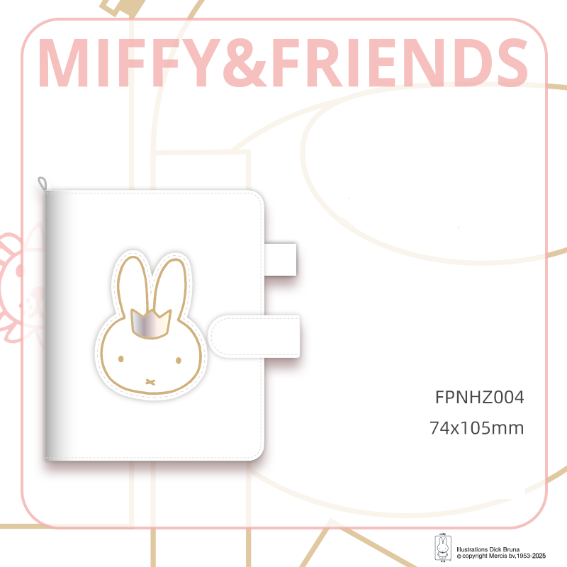M&G Miffy M5 Mini Binder Notebook 60 Sheets White