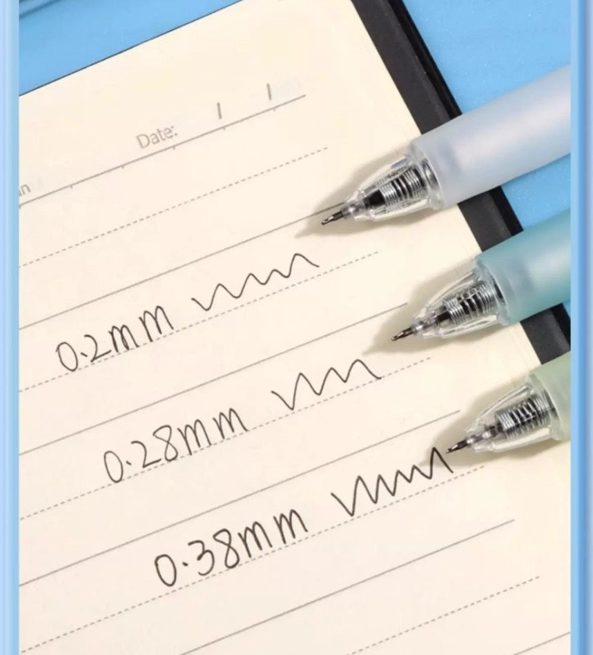 M&G Ultra Fine Point Gel Pens - 0.2mm/0.28mm/0.38mm - 12 Pack