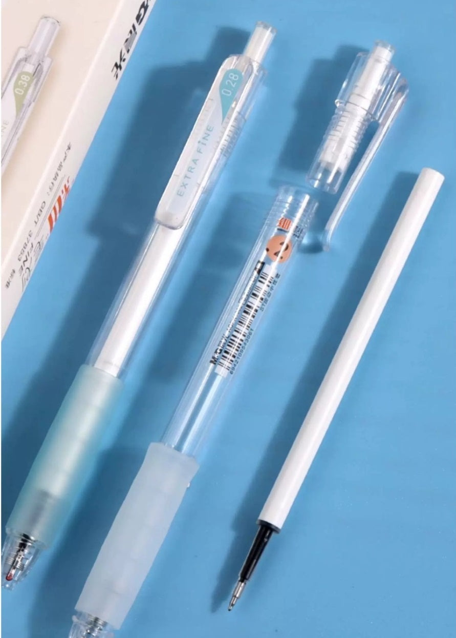 M&G Ultra Fine Point Gel Pens - 0.2mm/0.28mm/0.38mm - 12 Pack