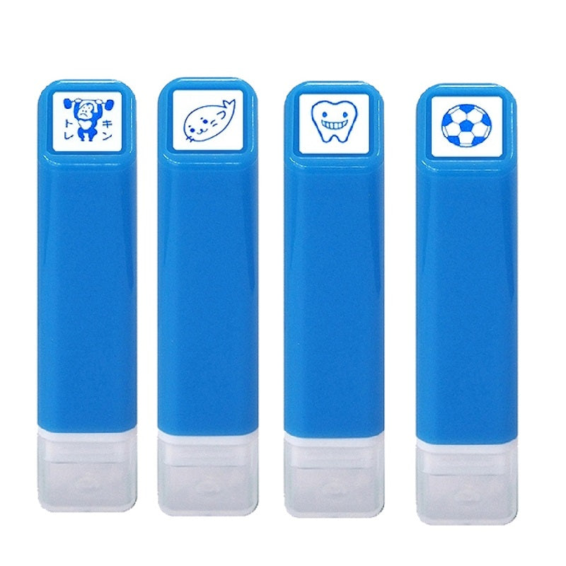 KODOMO NO KAO Japanese Cute MINI Self Inking Stamps 4 Pack B