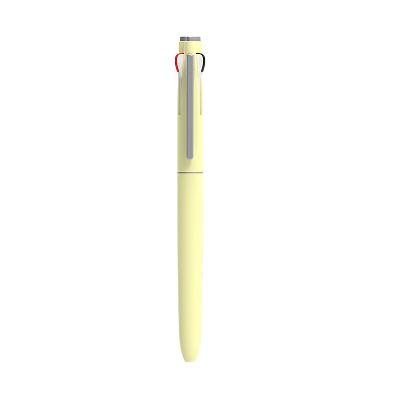 MORRIS STARFLO 3-Color Hybrid Ballpoint Pen (Black/Blue/Red) – 0.7mm Cream Yellow