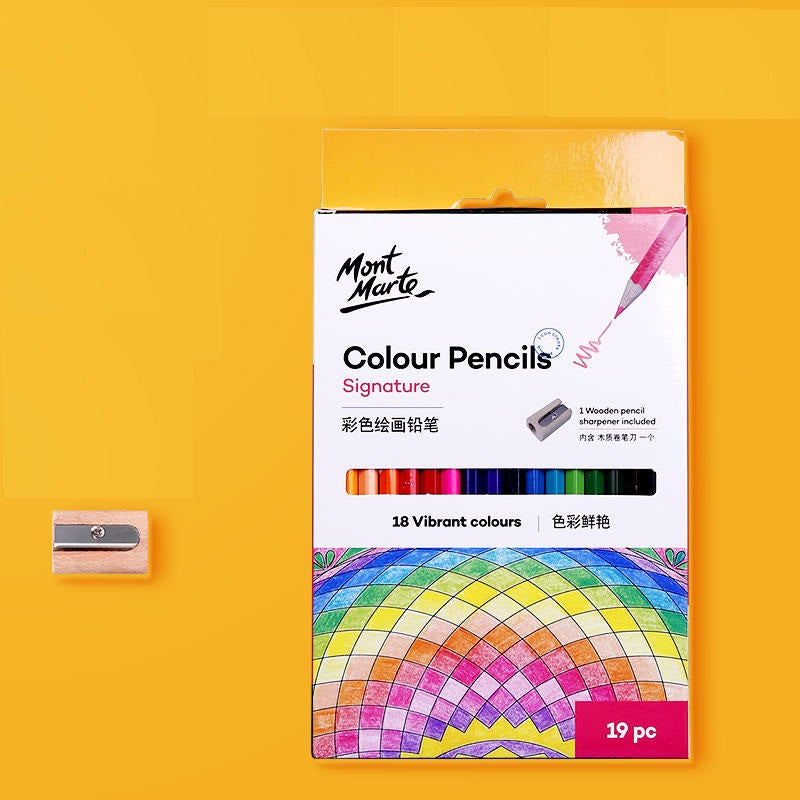 Mont Marte Coloured Pencils-Pack Of 12 18 24 Pack of 18