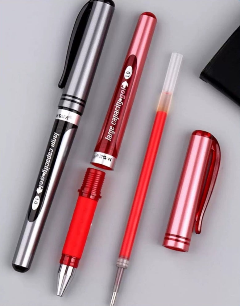 M&G Large Capacity Gel Pens - 1.0mm Bullet Tip -12 Pack