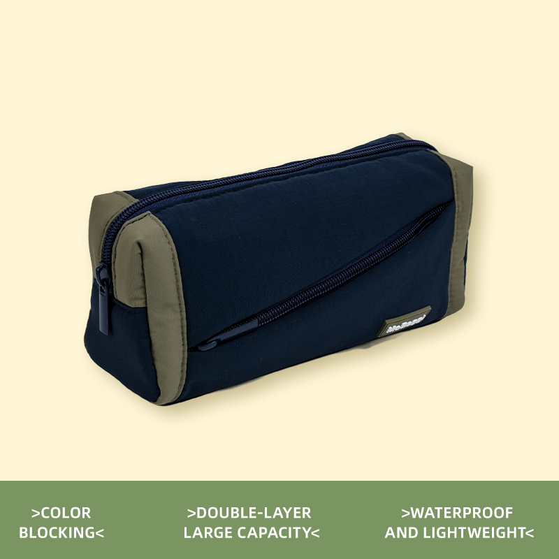 M&G MoBaggi Pencil Case Lightweight Pillow Pen Pouch Navy