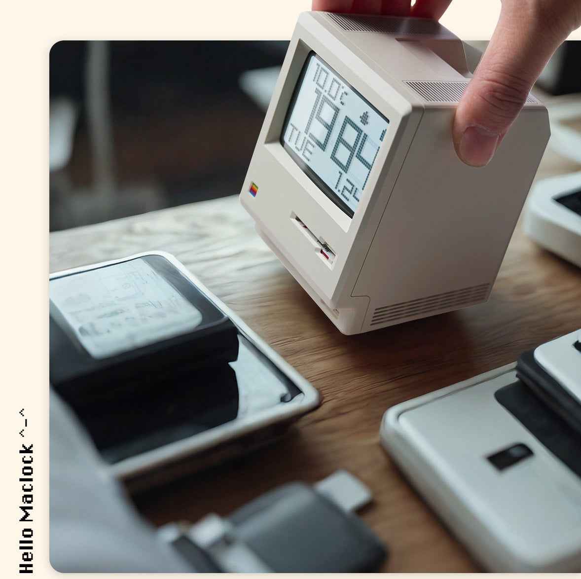 Maclock Retro Macintosh-Style Alarm Clock