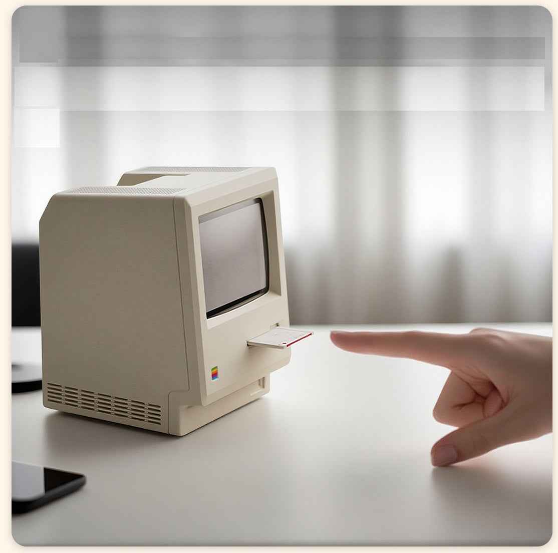 Maclock Retro Macintosh-Style Alarm Clock