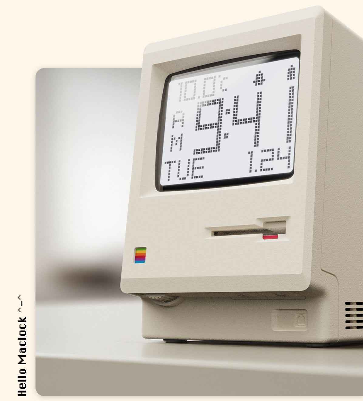 Maclock Retro Macintosh-Style Alarm Clock