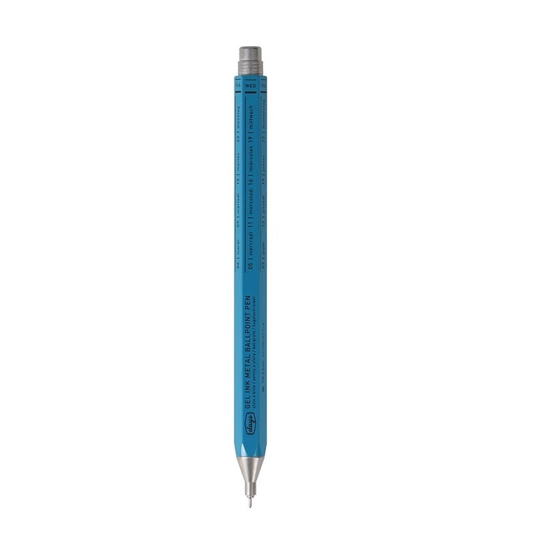 Mark's Style Days Gel Ink Metal Ballpoint Pen,0.5mm Blue