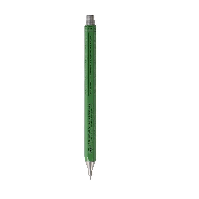 Mark's Style Days Gel Ink Metal Ballpoint Pen,0.5mm Green