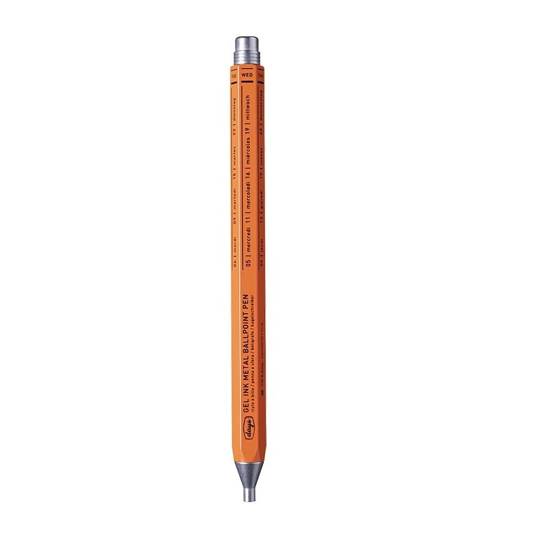 Mark's Style Days Gel Ink Metal Ballpoint Pen,0.5mm Orange