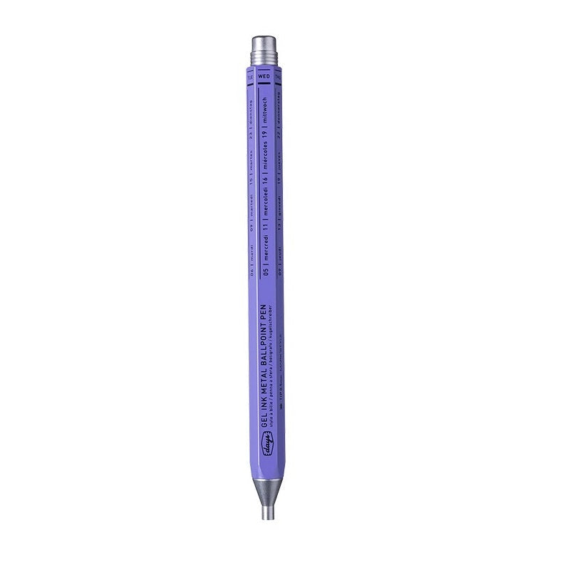 Mark's Style Days Gel Ink Metal Ballpoint Pen,0.5mm Purple