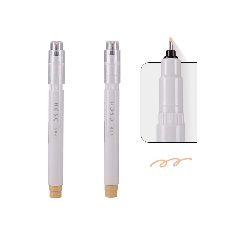 Kobaru Japan Maru Hoso Fineliner 2 Pack 006 Camel