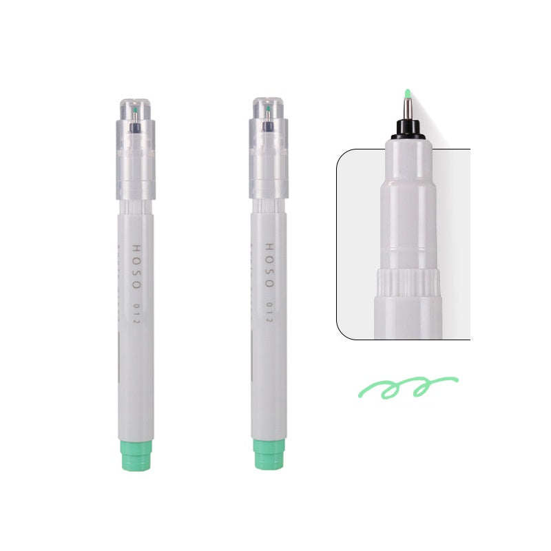 Kobaru Japan Maru Hoso Fineliner 2 Pack 012 Apple Green