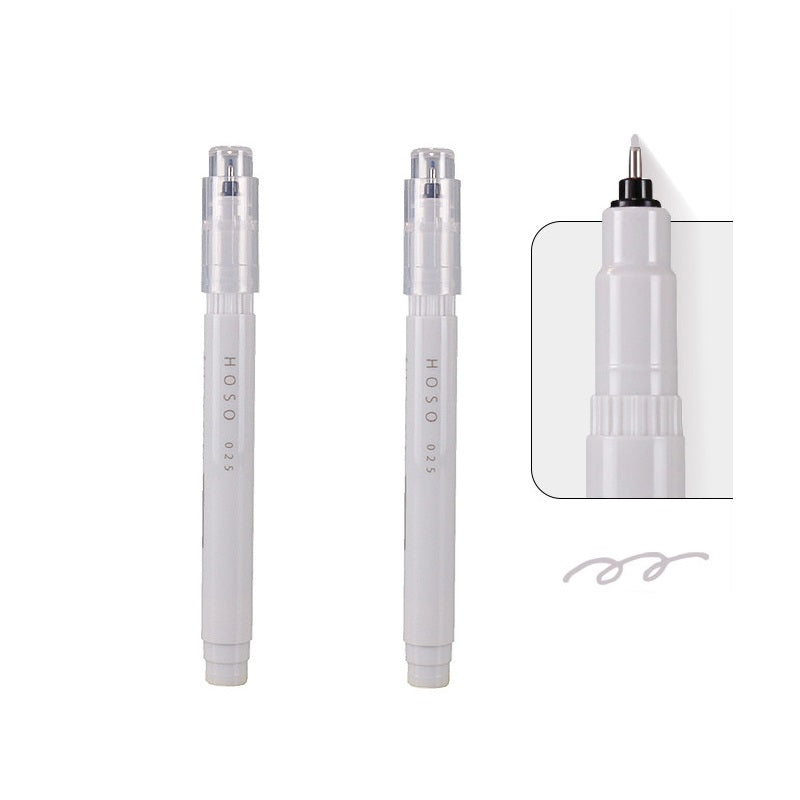 Kobaru Japan Maru Hoso Fineliner 2 Pack 025 Silver Grey