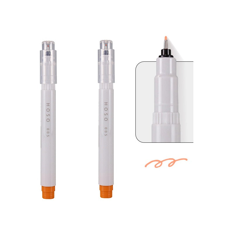 Kobaru Japan Maru Hoso Fineliner 2 Pack 005 Almond