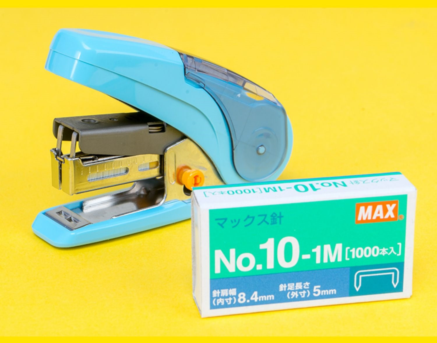 Max SAKURI Kid's Stapler HD-10NLCK with 1000pcs Staples