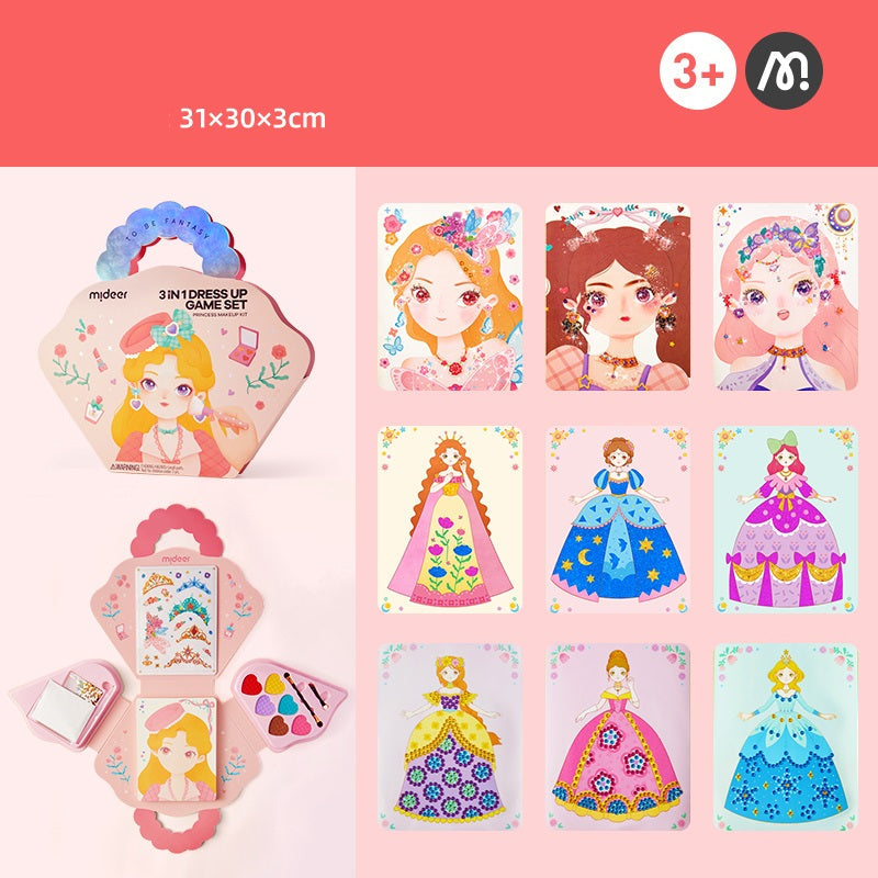 MiDeer 3-in-1 Dress Up Game Set for Girl Gift