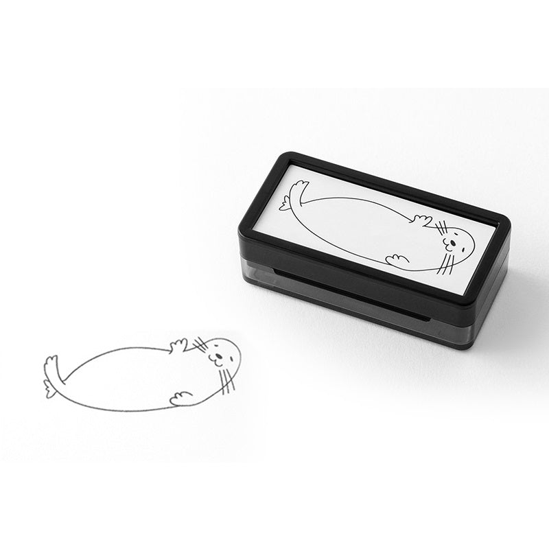 Midori Paintable Stamp Oil Based Self-Inking Rubber Stamp Rectangle Seal