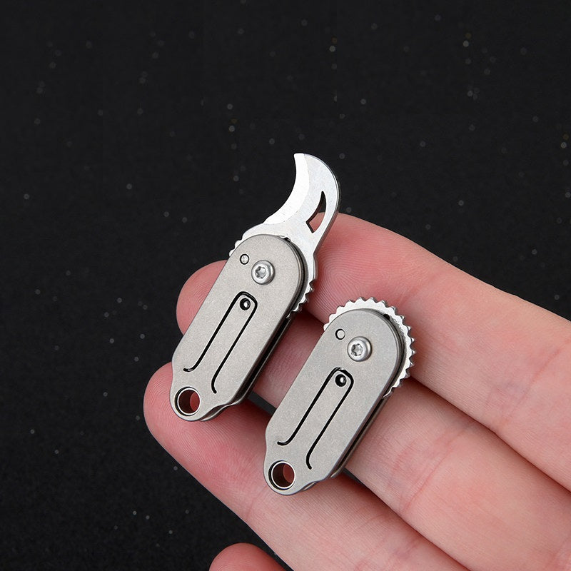 Titanium Mini Folding Claw Knife – Portable Keychain EDC Tool